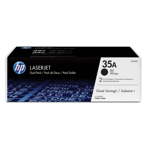 КОМПЛЕКТ 2 КАСЕТИ ЗА HP LASER JET P1005/P1006 -  Black - TWIN PACK - /35A/ - P№ CB435AD