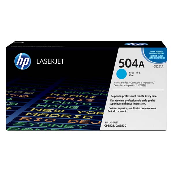 КАСЕТА ЗА HP LASER JET CM 3530/CP 3525 - Cyan -  /504A/ - P№ CE251A