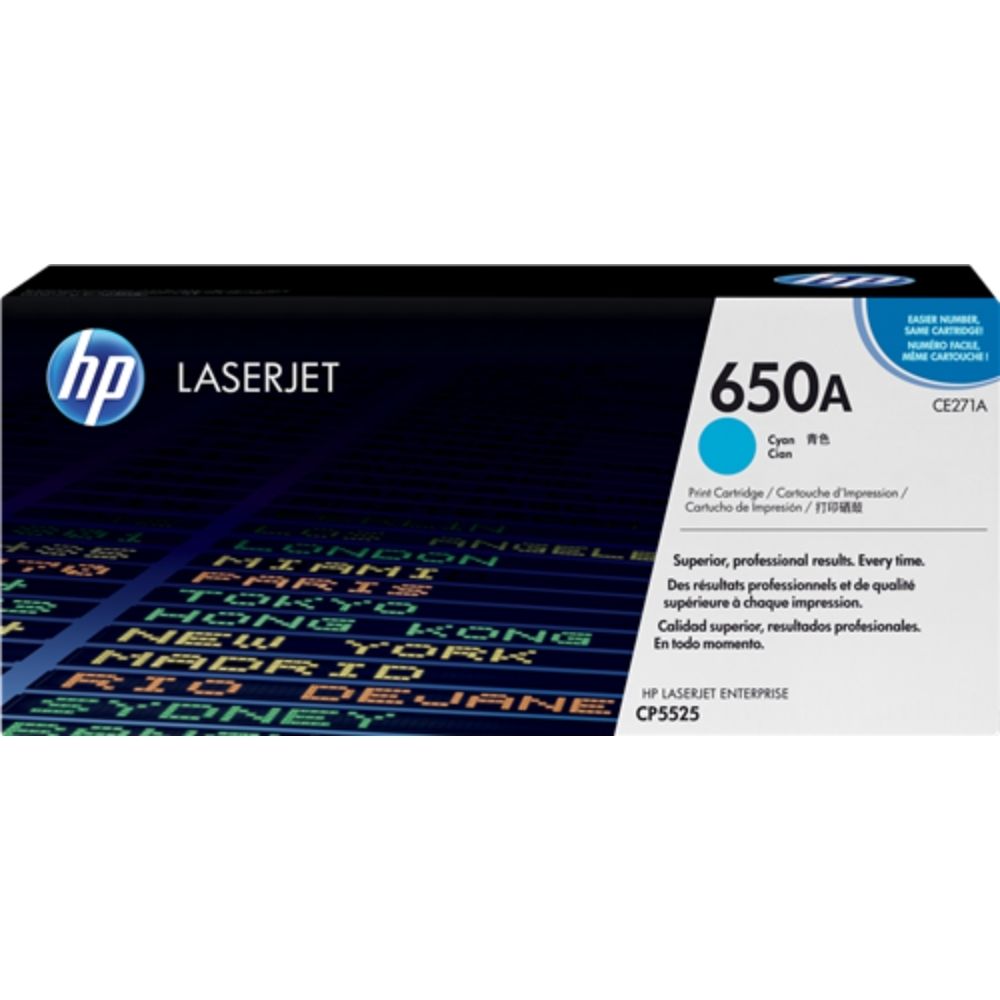 КАСЕТА ЗА HP LASERJET CP 5520/5525 - Cyan -  /650A/ - P№ CE271A