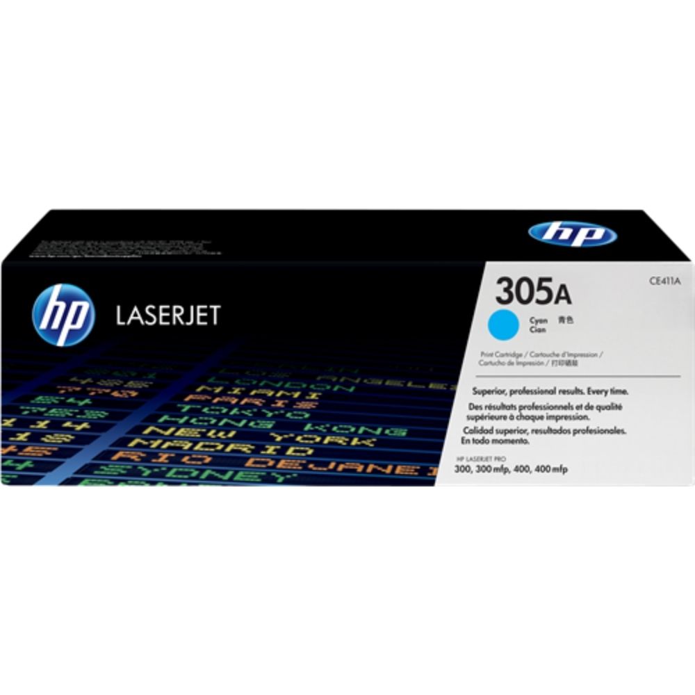 КАСЕТА ЗА HP COLOR LASER JET PRO 300/400 Color Printer/MFP series - Cyan - /305A/ - P№ CE411A