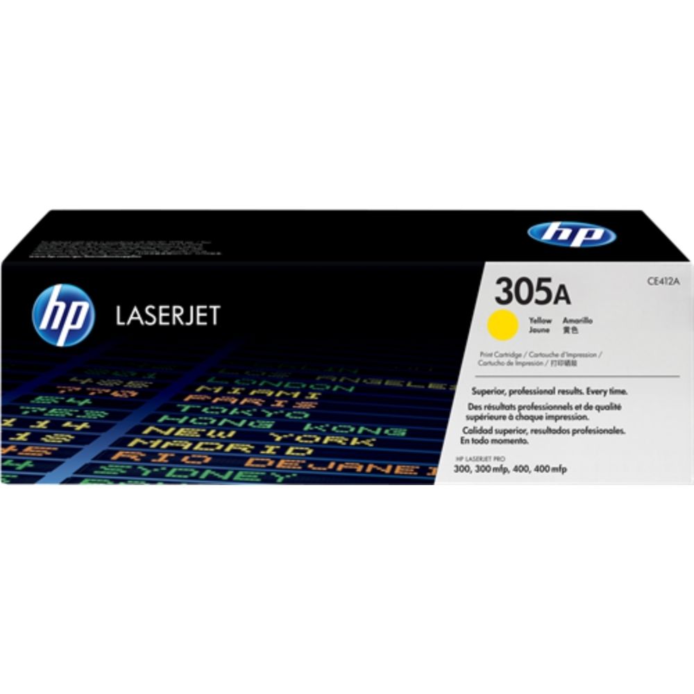 КАСЕТА ЗА HP COLOR LASER JET PRO 300/400 Color Printer/MFP series - Yellow - /305A/ - PN CE412A