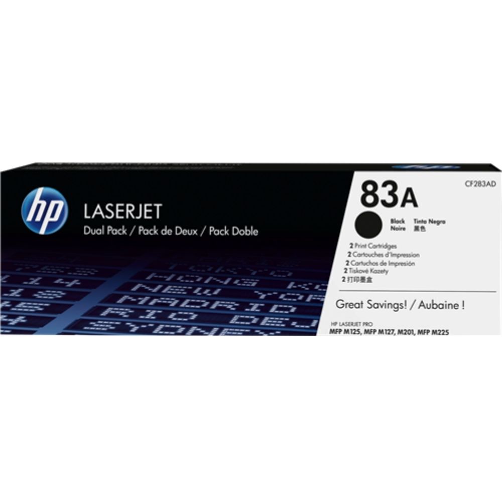 КОМПЛЕКТ 2 КАСЕТИ ЗА HP LaserJet Pro M201/MFP M125/MFP M127/MFP M225 series - Black - TWIN PACK - /83A/ - P№ CF283AD