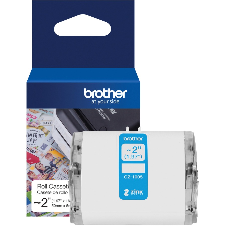 ЛЕНТА ЗА ЦВЕТНИ ЕТИКЕТНИ ПРИНТЕРИ BROTHER VC 500 - CONTINIOUS PAPER TAPE - FULL COLOR - NO INK - 50 mm x 5 m - P№ CZ-1005 (CZ1005)