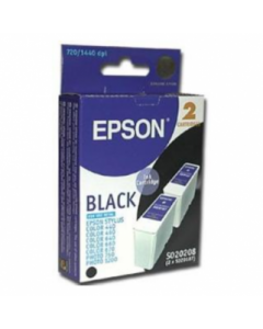 КОМПЛЕКТ 2 ГЛАВИ ЗА EPSON STYLUS 440/460/640/660/PHOTO 750/1200 - Black - twin pack - S020187 - OUTLET - P№ S020208