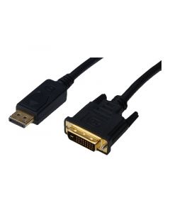 КАБЕЛ DIGITUS - DisplayPort 1.1 to DVI - 2,0 m - Black - PN AK-340306-020-S