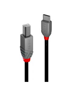 КАБЕЛ USB LINDY - USB-B to USB-C - 3m - Black - PN 36943