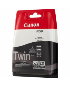 КОМПЛЕКТ 2 ГЛАВИ ЗА CANON PIXMA iP 4850/MG 5150/5250/6150/8150 - Black - ink tanks - /525/ - PGI-525PGBK TWIN (PGI525PGBK TWIN) - P№ 4529B010