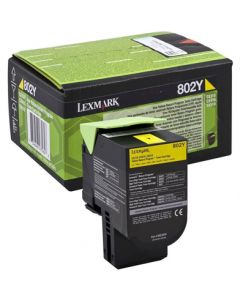 КАСЕТА ЗА LEXMARK CX310/CX410/CX510 - Yellow - Return program cartridge - P№ 80C20Y0 - /802Y/