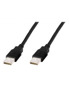 КАБЕЛ USB DIGITUS - USB-A to USB-A - 5 m - Black - PN AK-300101-050-S