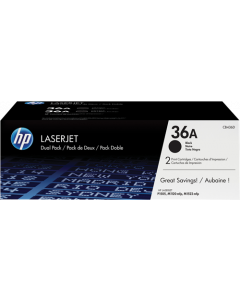 КОМПЛЕКТ 2 КАСЕТИ ЗА HP LASER JET P1505/M1120 MFP Series/M1522 MFP Series/P1500 Series - Black - TWIN PACK - /36A/ - P№ CB436AD