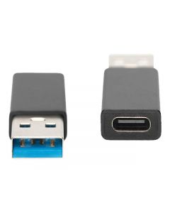 АДАПТЕР DIGITUS - USB-A to USB-C - Black - PN AK-300524-000-S