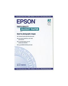 ХАРТИЯ EPSON PHOTO QUALITY GLOSSY PAPER - A2 Size -  420 mm x 594 mm - 141 gm/m2 - OUTLET - P№ SO41123 -  20 листа
