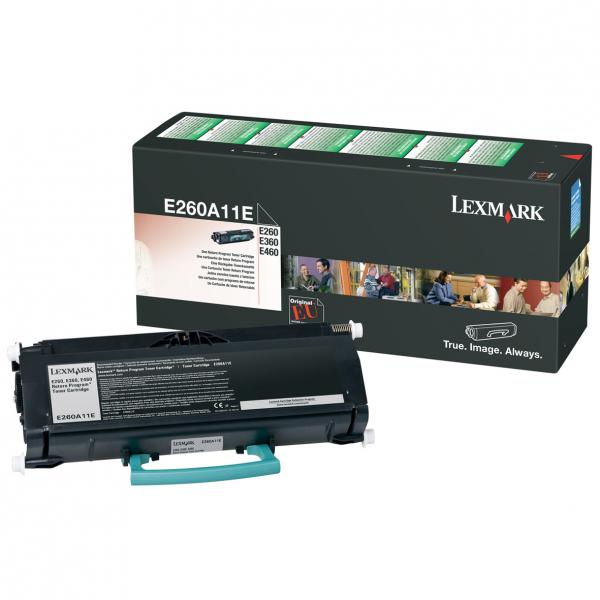 КАСЕТА ЗА LEXMARK E260/E360/E460/E462 - Black - Return program cartridge - PN E260A11E