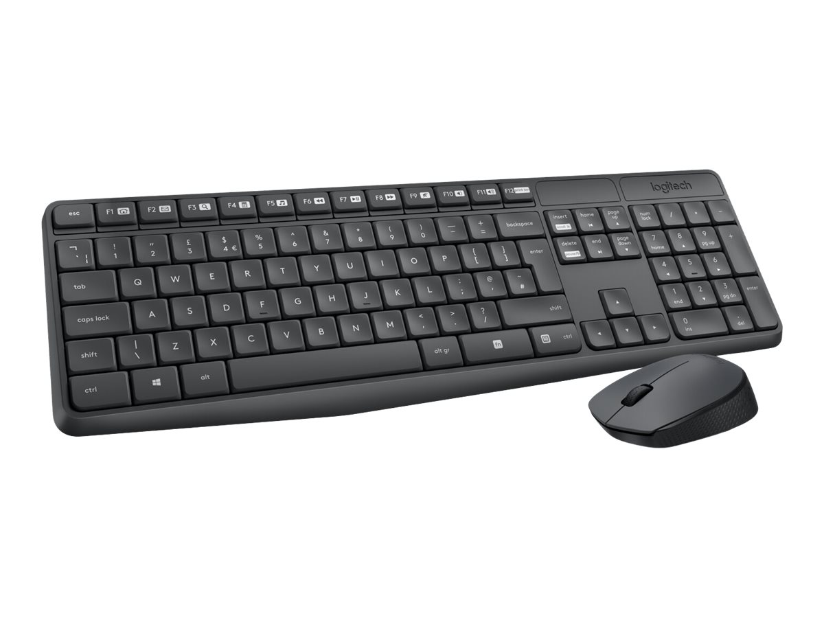 КОМПЛЕКТ МИШКА + КЛАВИАТУРА LOGITECH MK235U Wireless - Black - P№ 920-007931