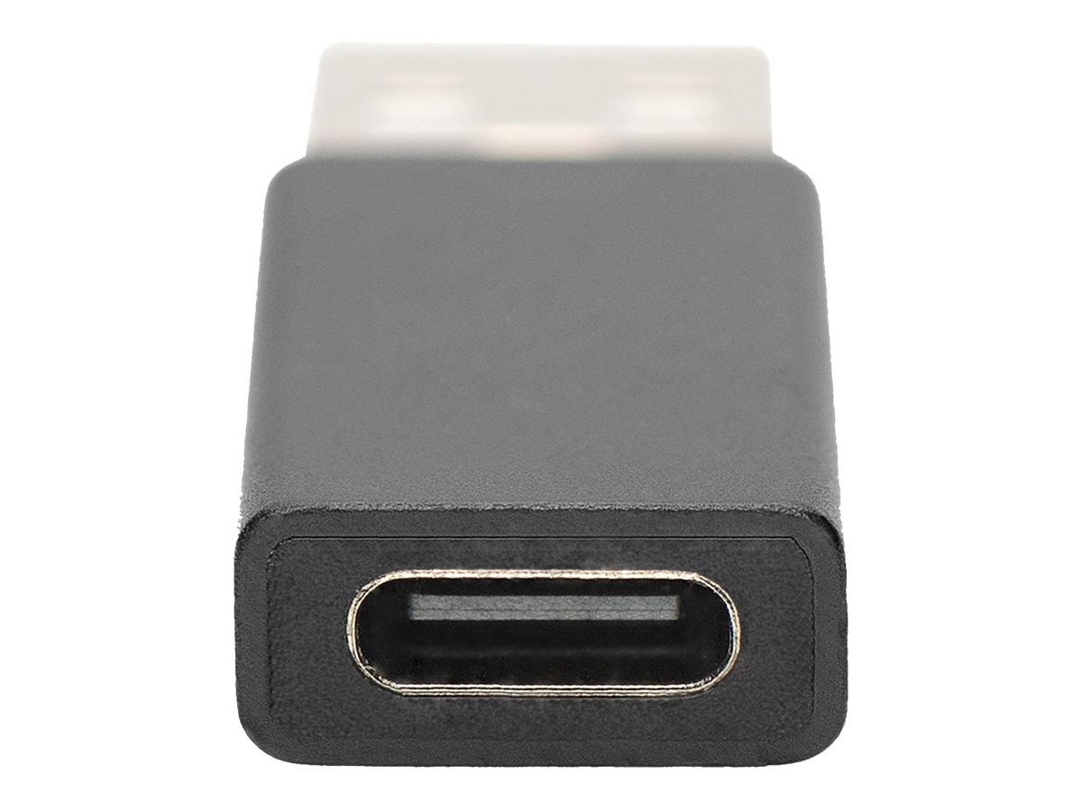 АДАПТЕР DIGITUS - USB-A to USB-C - Black - PN AK-300524-000-S