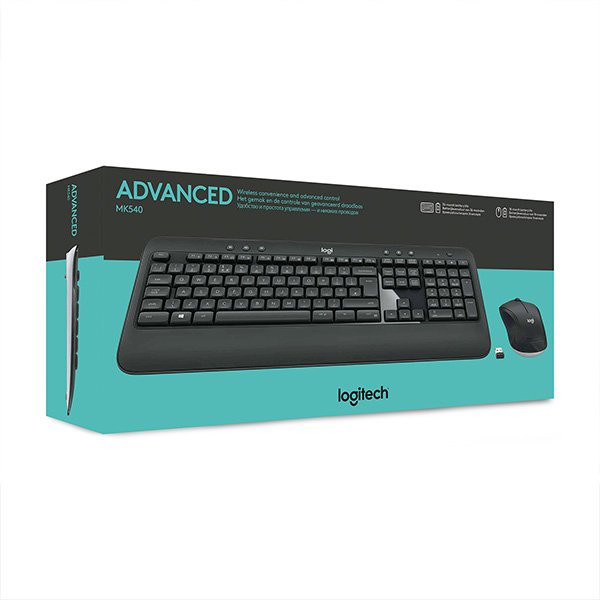 КОМПЛЕКТ МИШКА + КЛАВИАТУРА LOGITECH MK540 US - Wireless - БЕЗ БДС КИРИЛИЗАЦИЯ  - Black - P№ 920-008685