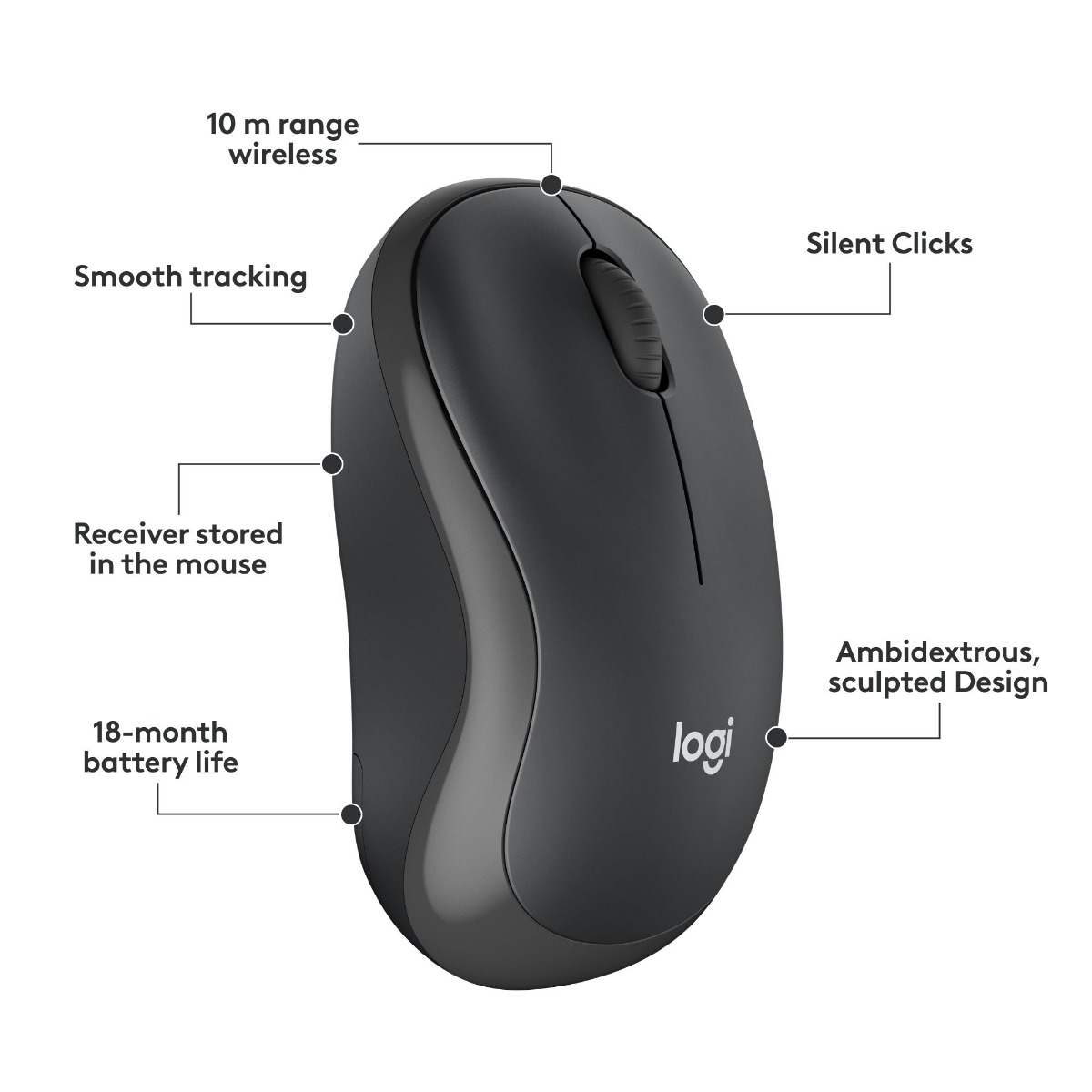 КОМПЛЕКТ МИШКА + КЛАВИАТУРА LOGITECH MK295 DE - Wireless - БЕЗ БДС КИРИЛИЗАЦИЯ, немски - Graphite - P№ 920-009794