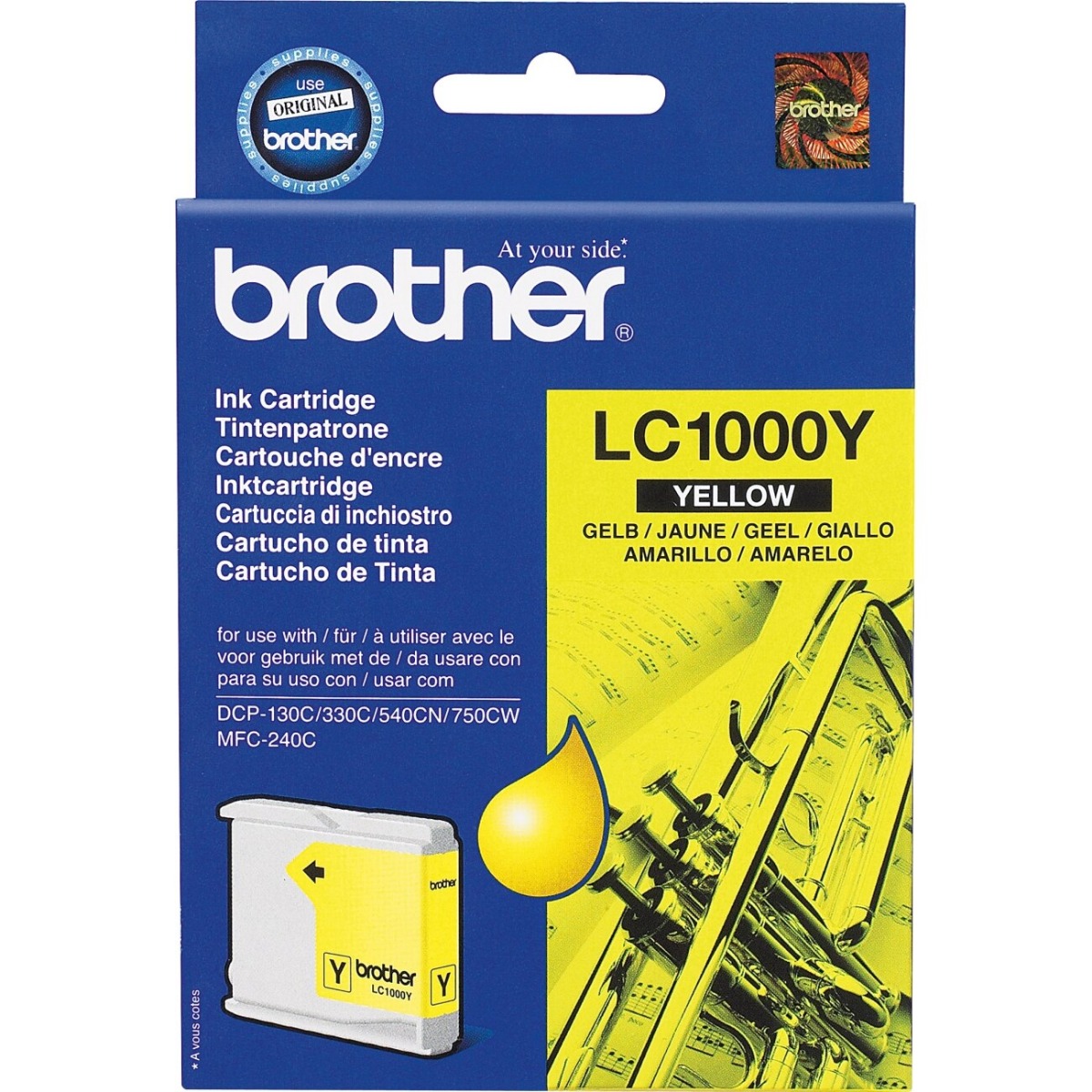 ГЛАВА ЗА BROTHER MFC 240C/440C/465/660/680/845/885/DCP 130C/330/350/540/560/750/770 - Yellow - P№ LC1000Y (LC-1000Y)