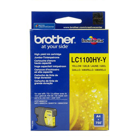 ГЛАВА ЗА BROTHER MFC 6490CW/DCP 6690CW - Yellow - HIGH CAPACITY  - P№ LC1100HYY (LC-1100HYY)