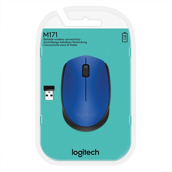 МИШКА LOGITECH M171 - Wireless - Blue black - P№ 910-004640