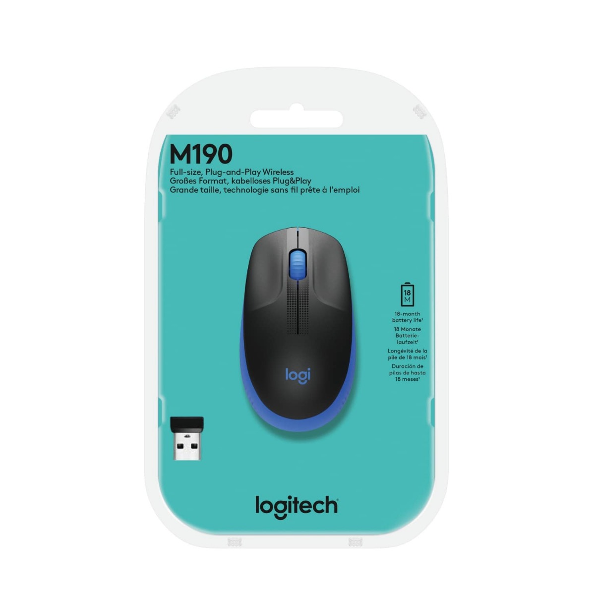 МИШКА LOGITECH M190 Wireless - Blue - P№ 910-005907