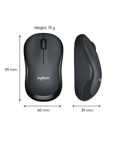 МИШКА LOGITECH M220 Silent Wireless - Black - P№ 910-004878