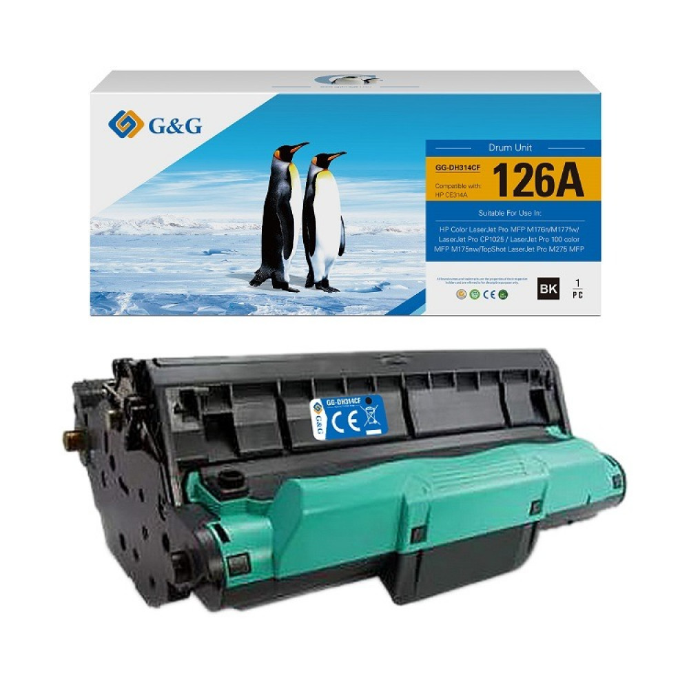 БАРАБАННА КАСЕТА ЗА HP COLOR LASER JET CP 1025/1025NW - Imaging Drum -  /126A/ - CE314A - P№ NT-DH314CF - G&G
