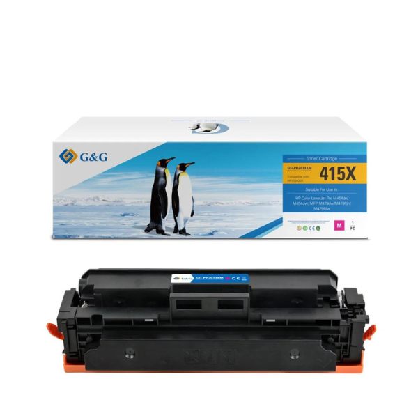 КАСЕТА ЗА HP COLOR LASER JET PRO M454dn/M454dw/MFP M479dw/M479fdn/M479fdw - Magenta - /415X/ - W2033X - PN NT-PH2033XM - G&G