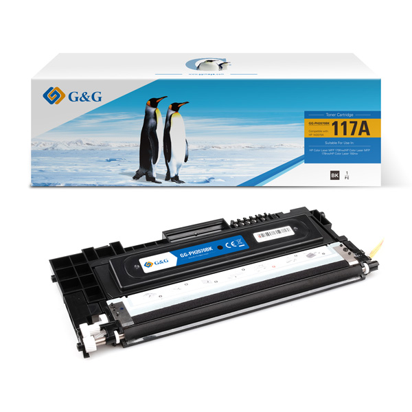 КАСЕТА ЗА HP COLOR LASER MFP 179FNW/MFP 178NW/150NW - /117A/ - Black - W2070A - P№ NT-PH2070BK - G&G 