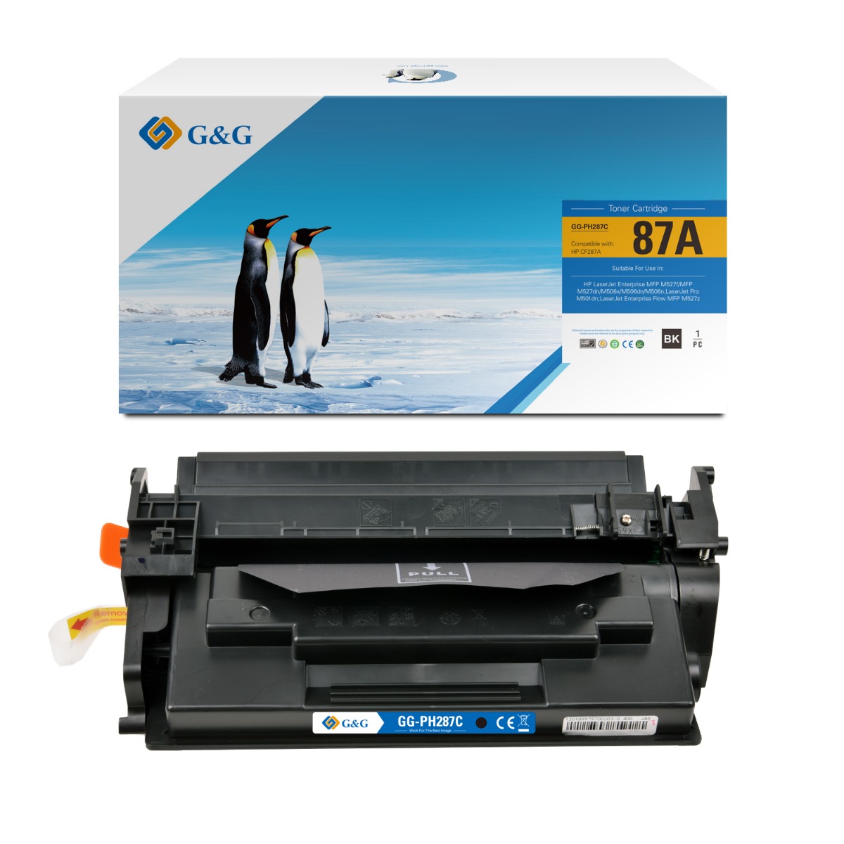 КАСЕТА ЗА HP LaserJet Enterprise Pro M506N/M506DN/M506X - /87A/ - Black - CF287A - P№ NT-PH287C - G&G 