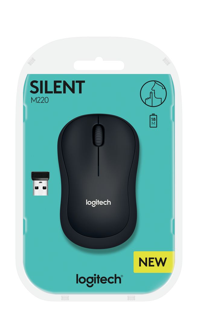 МИШКА LOGITECH M220 Silent Wireless - Black - P№ 910-004878