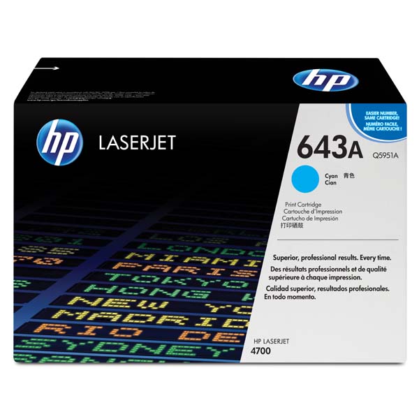 КАСЕТА ЗА HP COLOR LASER JET 4700 - Cyan - /643A/ - PN Q5951A