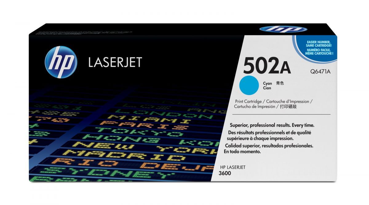 КАСЕТА ЗА HP COLOR LASER JET 3600 - /502A/ - Cyan - /502A/  - P№ Q6471A