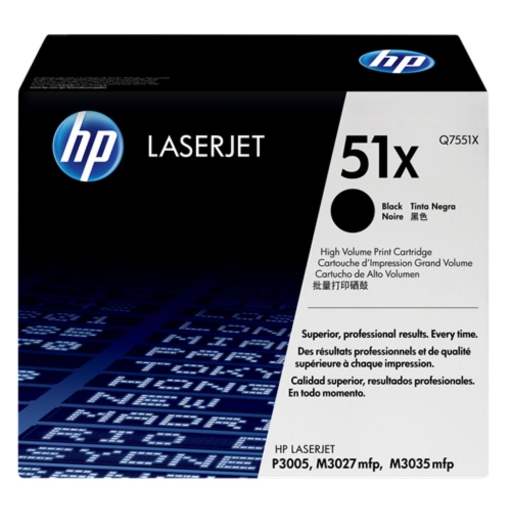 КАСЕТА ЗА HP LASER JET P3005/M3035 mfp/M3027 mfp - Black - /51X/ - PN Q7551X