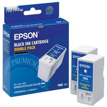 КОМПЛЕКТ 2 ГЛАВИ ЗА EPSON STYLUS COLOR 900/980N - Black - TWIN PACK - OUTLET - P№ T003012