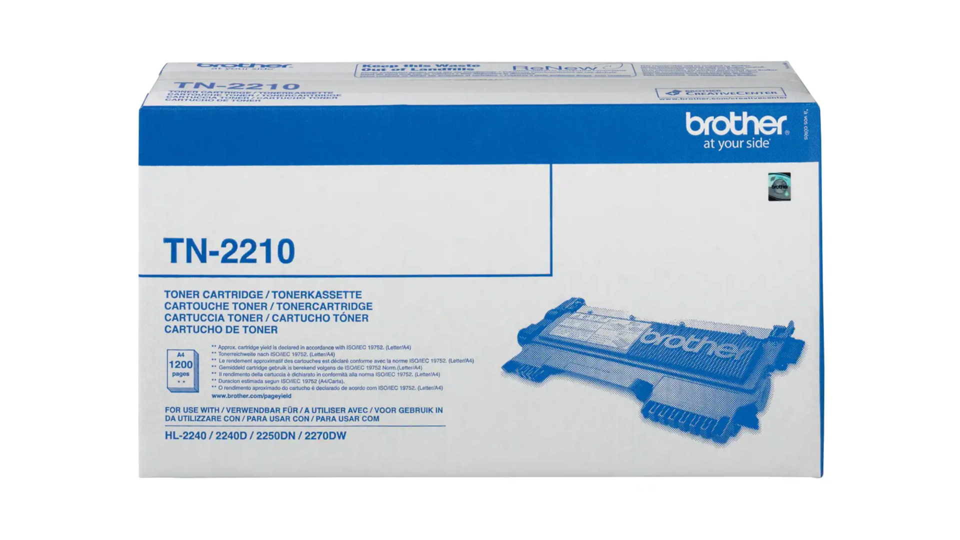 КАСЕТА ЗА BROTHER HL 2240/2250/DCP 7060/MFC 7360/7460 - Black - PN TN2210 (TN-2210)