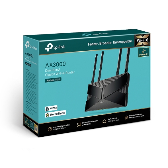 РУТЕР TP-LINK ARCHER AX53 - Black - PN TPLACAX53