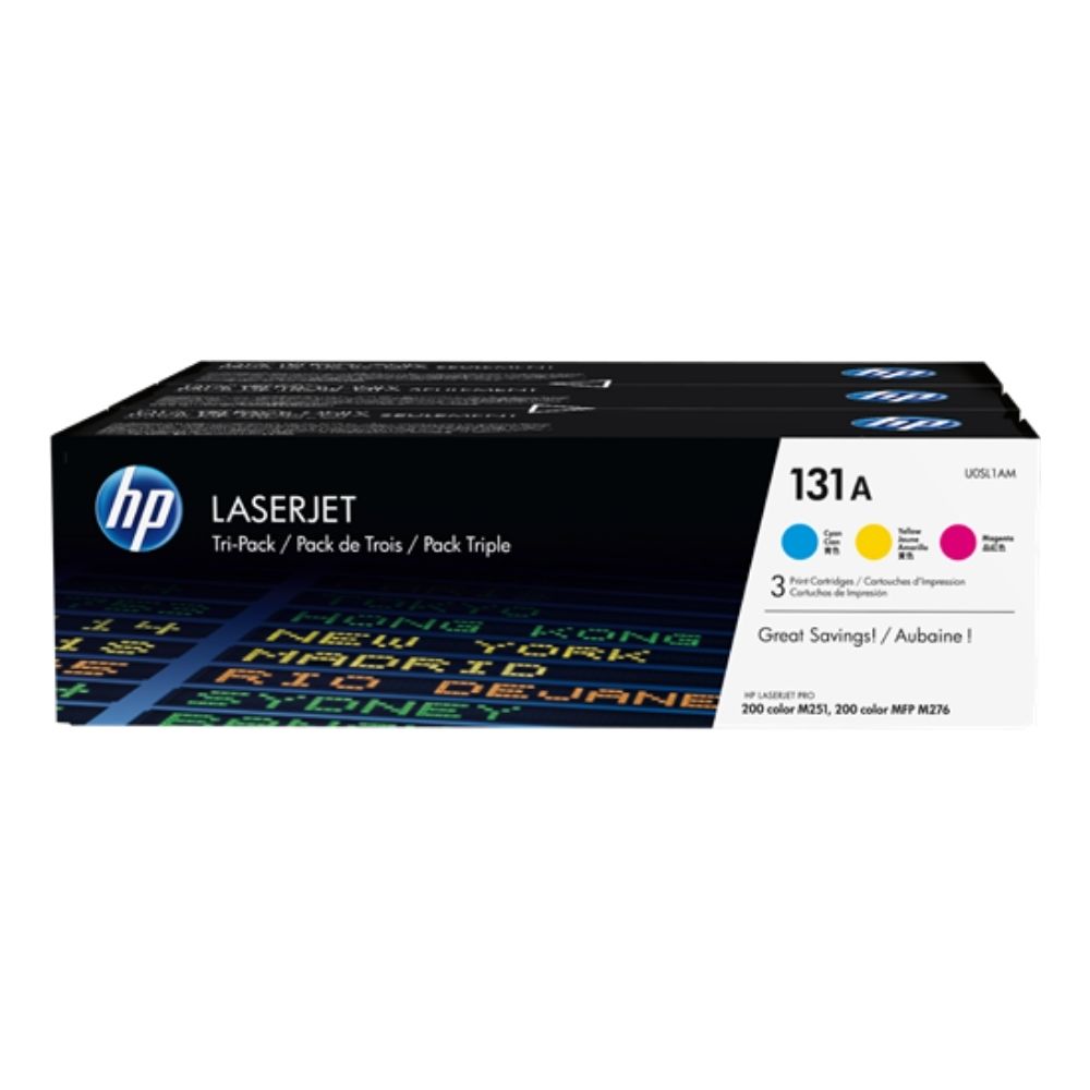 КОМПЛЕКТ 3 КАСЕТИ ЗА HP LaserJet Pro 200 Color M251/M276 series - CF211A/CF212A/CF213A -  /131A/  - P№ U0SL1AM 